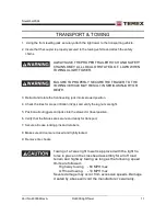 Предварительный просмотр 12 страницы Terex RL4000D2 Operator, Service & Parts Manual