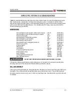 Предварительный просмотр 24 страницы Terex RL4000D2 Operator, Service & Parts Manual