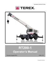 Предварительный просмотр 1 страницы Terex RT200-1 Operator'S Manual