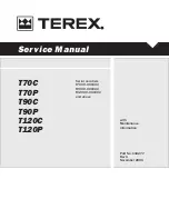 Preview for 1 page of Terex T12009-000101 Service Manual