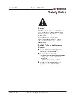 Preview for 5 page of Terex T12009-000101 Service Manual