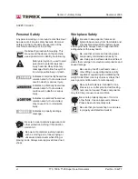 Preview for 6 page of Terex T12009-000101 Service Manual