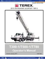 Preview for 1 page of Terex T300-1 Operator'S Manual