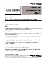 Preview for 3 page of Terex TS14F Maintenance Manual