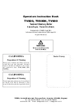 Preview for 1 page of Terex TV800 Operators Instruction Book