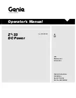 Terex Z-33 Operator'S Manual preview