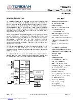 Teridian 71M6403 Manual preview