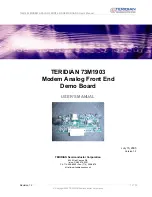 Teridian 73M1903 User Manual preview