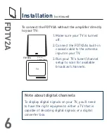 Preview for 7 page of TERK Technologies FDTV2A Owner'S Manual