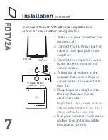 Preview for 8 page of TERK Technologies FDTV2A Owner'S Manual