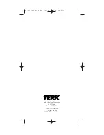 Предварительный просмотр 16 страницы TERK Technologies TRK-SR1 Installation Manual