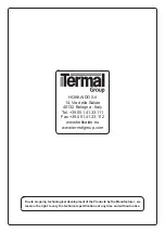 Preview for 28 page of Termal HOKKAIDO HWMI 300 A Installation & User Manual