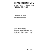 TERMET ECOCONDENS CRYSTAL 100 Instruction Manual preview