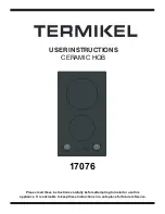 Предварительный просмотр 1 страницы Termikel 17076 User Instructions