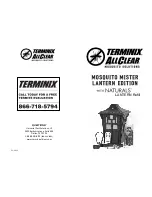 Preview for 1 page of Terminix Mosquito Mister Lantern Edition Manual