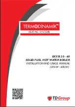 Preview for 1 page of Termodinamik EKY/B 20 Installation And Usage Manual