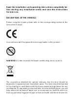 Preview for 8 page of TERMOFOL TF-SW350 Installation & Operation Instructions