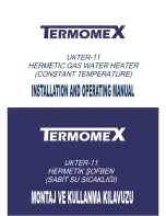 Preview for 1 page of TERMOMEX UKTER-11 Installation And Operation Manual