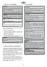 Предварительный просмотр 12 страницы TERMOTECNICA PERICOLI EOC53s Instruction Booklet