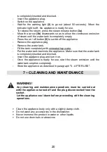 Предварительный просмотр 20 страницы Termozeta 109002 Instruction Manual