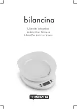 Termozeta Bilancina Instruction Manual preview