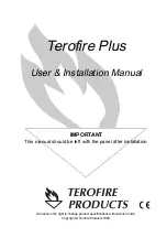 Preview for 1 page of Terofire Products Plus User & Installation Manual