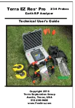 Preview for 1 page of Terra Exploration Group EZ Res Pro Technical User Manual