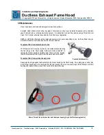 Preview for 4 page of Terra Universal Ductless Exhaust Fume Hood Installation And Operating Manual