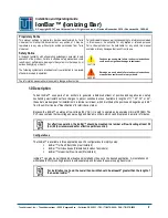 Preview for 2 page of Terra Universal IonBar Installation And Operating Manual