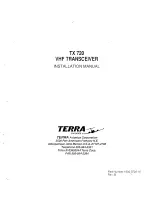 Terra TPX 720 Installation Manual preview