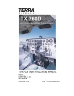 Terra TX 760D Operation And Installtion Manual preview