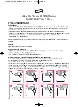 Preview for 16 page of Terraillon FAMILY BODY CONTROL Manual