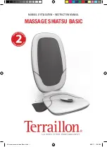 Terraillon Massage Shiatsu Basic Instruction Manual preview