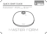 Terraillon MASTER FORM Quick Start Manual предпросмотр