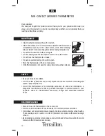 Preview for 12 page of Terraillon NON-CONTACT INFRARED THERMOMETER Instruction Manual