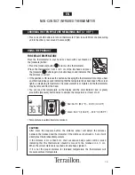 Preview for 15 page of Terraillon NON-CONTACT INFRARED THERMOMETER Instruction Manual