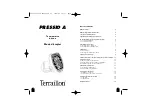 Preview for 2 page of Terraillon PRESSIO A Instruction Manual