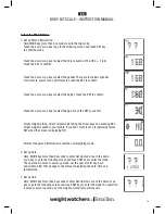 Preview for 19 page of Terraillon WIEGHT WATCHERS EASY VIEW Instruction Manual