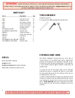 Preview for 3 page of TERRAIN VANROVE 04620V Assembly Instructions Manual