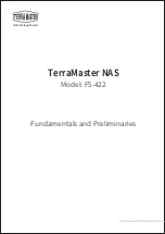 Preview for 1 page of TerraMaster F5-422 Fundamentals And Preliminaries