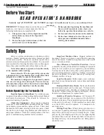 Preview for 4 page of Terramite T5D Operator'S Handbook, Maintenance, Service & Parts Manual