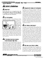 Preview for 4 page of Terramite TSS36 Operator'S Handbook, Maintenance, Service & Parts Manual