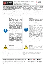 Preview for 4 page of Terranova Scientific Valcom T72 Manual