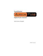 TerraTec Aureon 5.1 USB MK II Quick Reference Manual preview