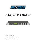 TerraTec AXON AX 100 MKII Manual preview