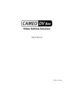 Preview for 1 page of TerraTec CAMEO DV800 Manual