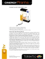 Preview for 1 page of TerraTec Cinergy Piranha USB TV-Tuner Specifications