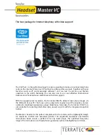 Предварительный просмотр 1 страницы TerraTec Headset Master VC Product Information