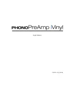 Preview for 1 page of TerraTec Phono PreAmp iVinyl Manual Manual