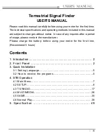 Terrestrial Signal Finder Terrestrial Signal Finder User Manual preview